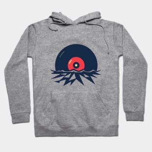 Music Disk music lover icon design Hoodie